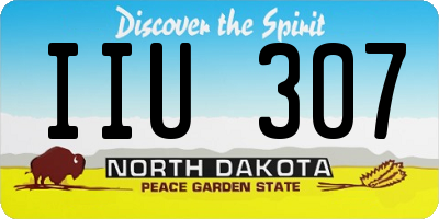 ND license plate IIU307