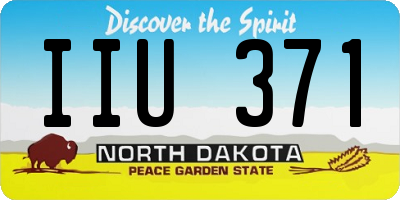 ND license plate IIU371