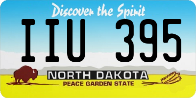 ND license plate IIU395