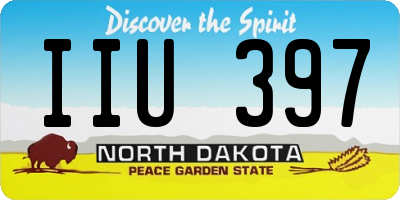 ND license plate IIU397