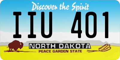 ND license plate IIU401