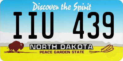 ND license plate IIU439