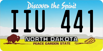 ND license plate IIU441