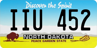 ND license plate IIU452