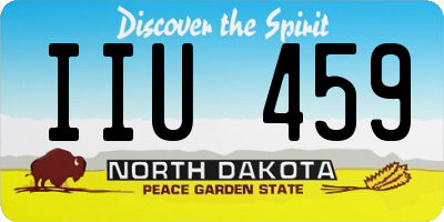 ND license plate IIU459