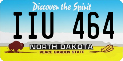 ND license plate IIU464