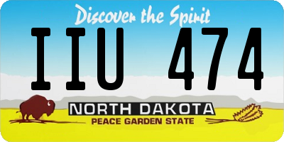 ND license plate IIU474