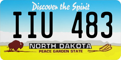 ND license plate IIU483