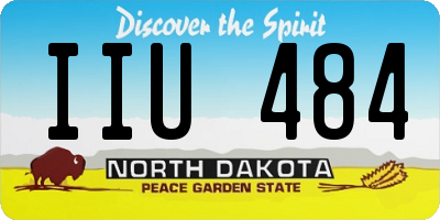 ND license plate IIU484