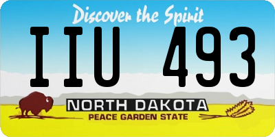 ND license plate IIU493