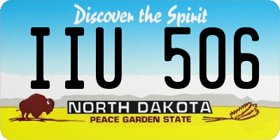 ND license plate IIU506