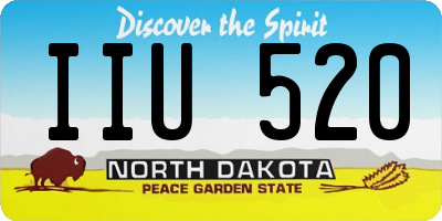 ND license plate IIU520