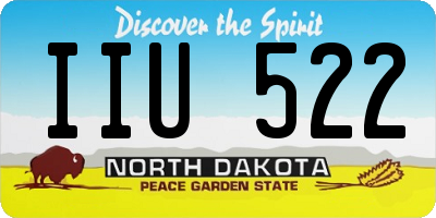 ND license plate IIU522