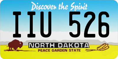 ND license plate IIU526