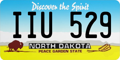 ND license plate IIU529