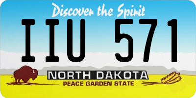ND license plate IIU571