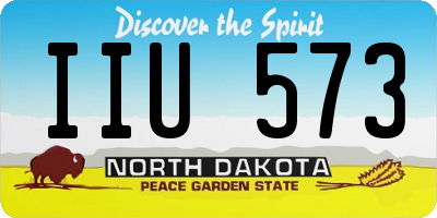 ND license plate IIU573