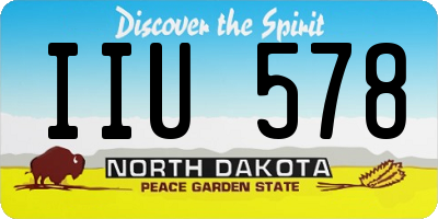 ND license plate IIU578
