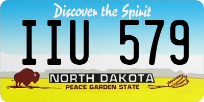 ND license plate IIU579
