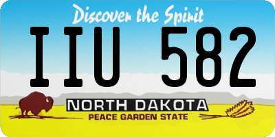 ND license plate IIU582