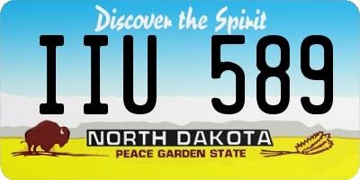 ND license plate IIU589