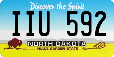 ND license plate IIU592