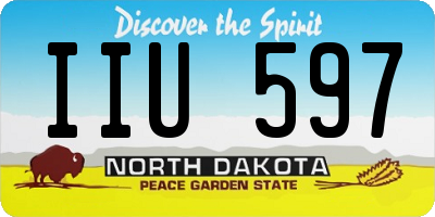 ND license plate IIU597