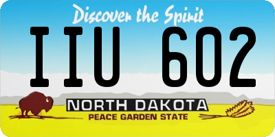 ND license plate IIU602