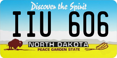 ND license plate IIU606