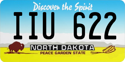 ND license plate IIU622