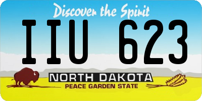 ND license plate IIU623