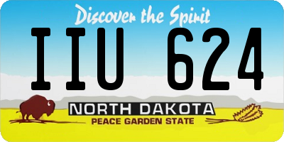 ND license plate IIU624