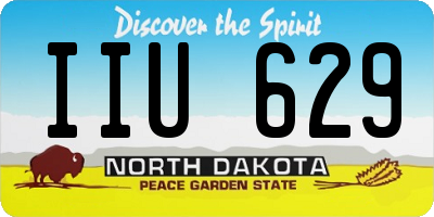 ND license plate IIU629