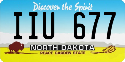 ND license plate IIU677