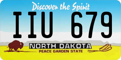 ND license plate IIU679