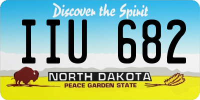 ND license plate IIU682