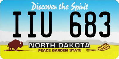 ND license plate IIU683
