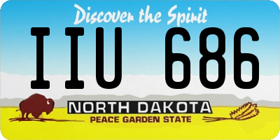ND license plate IIU686