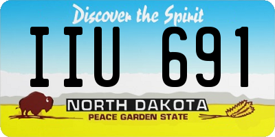 ND license plate IIU691
