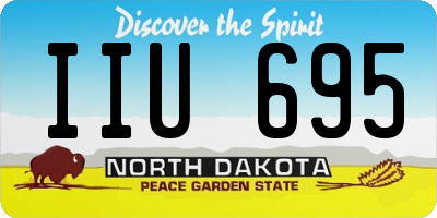 ND license plate IIU695