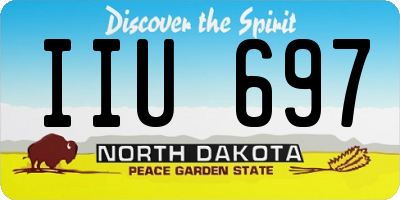ND license plate IIU697