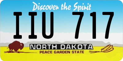 ND license plate IIU717