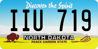 ND license plate IIU719