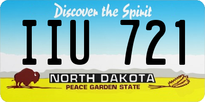 ND license plate IIU721