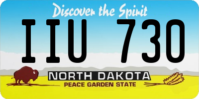 ND license plate IIU730