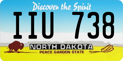 ND license plate IIU738