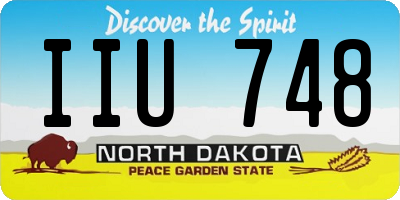 ND license plate IIU748