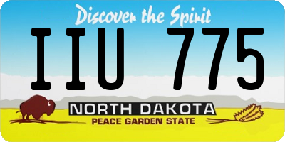 ND license plate IIU775