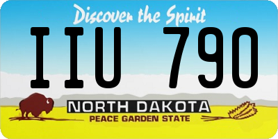 ND license plate IIU790