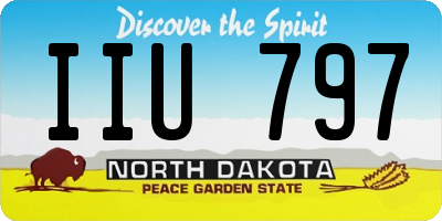 ND license plate IIU797
